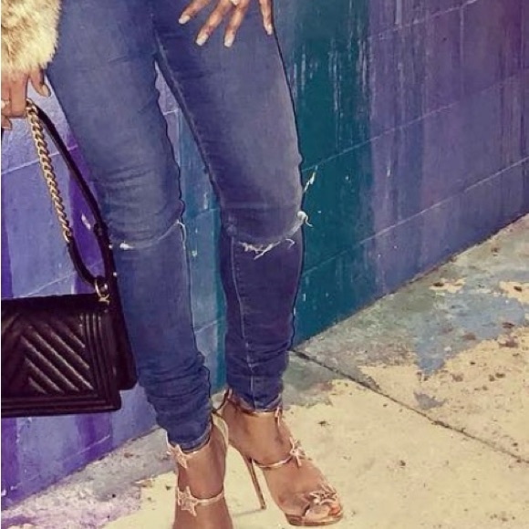 Women’s Size 38.5 Rose Gold Giuseppe Zanotti Sandals - Picture 5 of 8